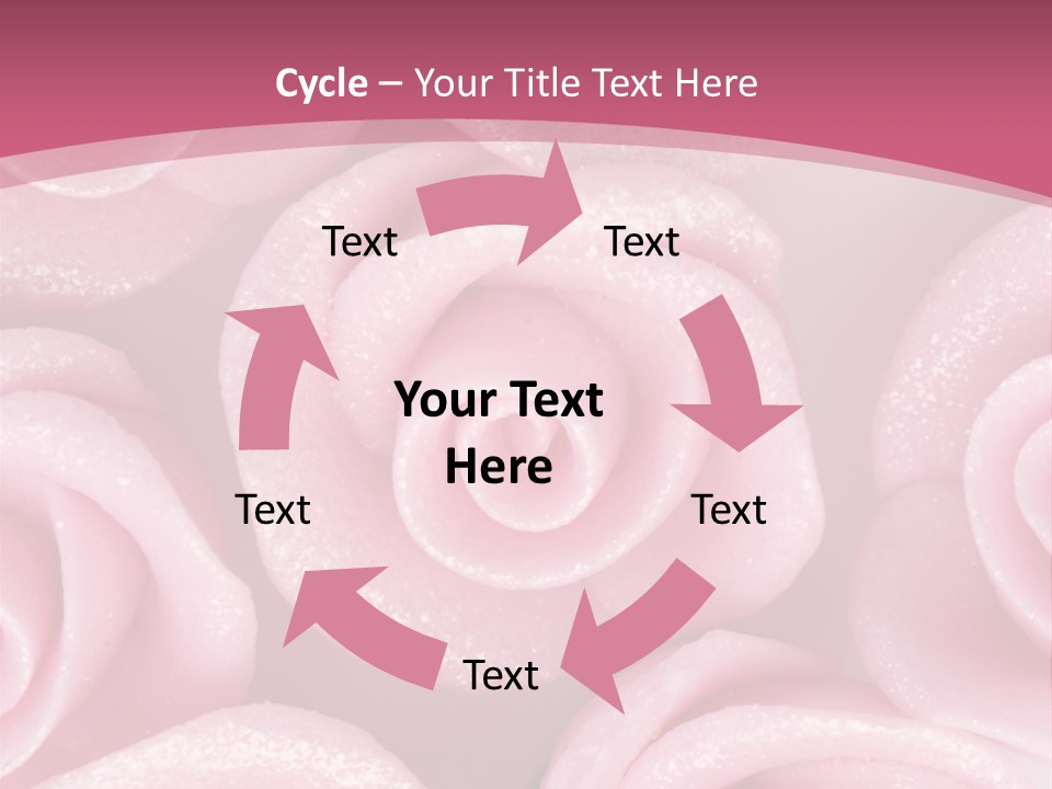 Roses Cake PowerPoint Template