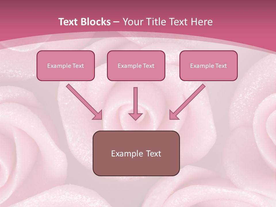 Roses Cake PowerPoint Template