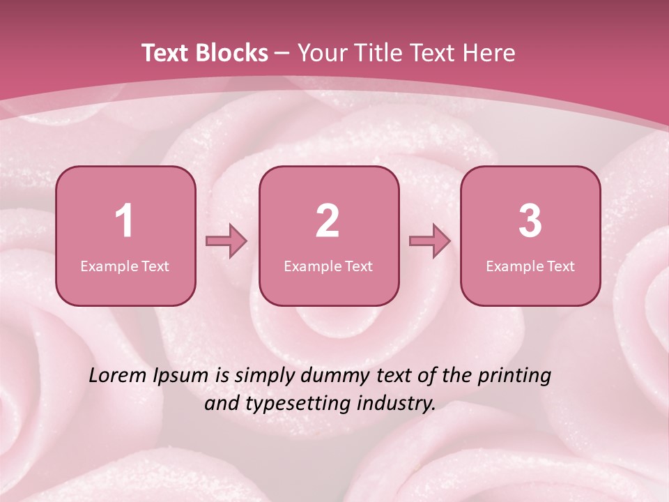 Roses Cake PowerPoint Template