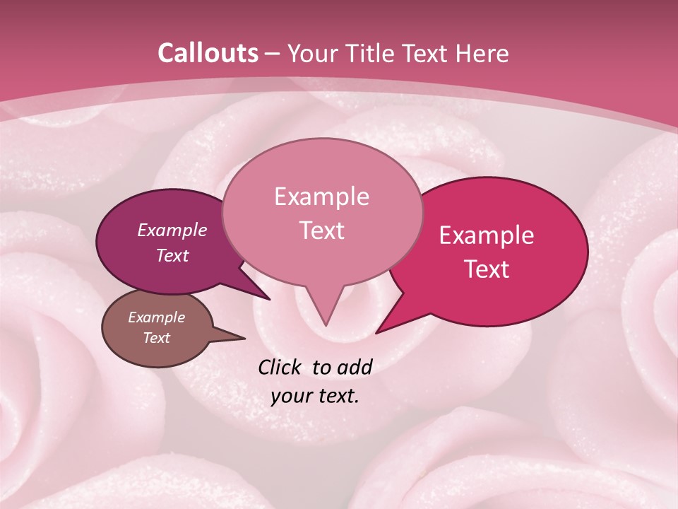 Roses Cake PowerPoint Template