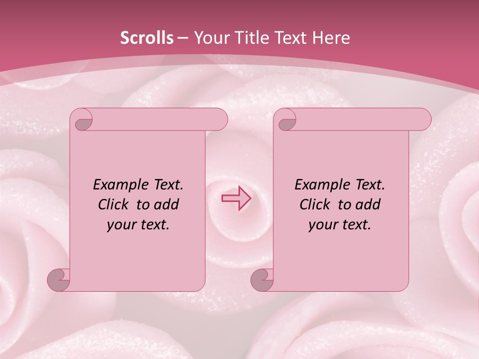 Roses Cake PowerPoint Template