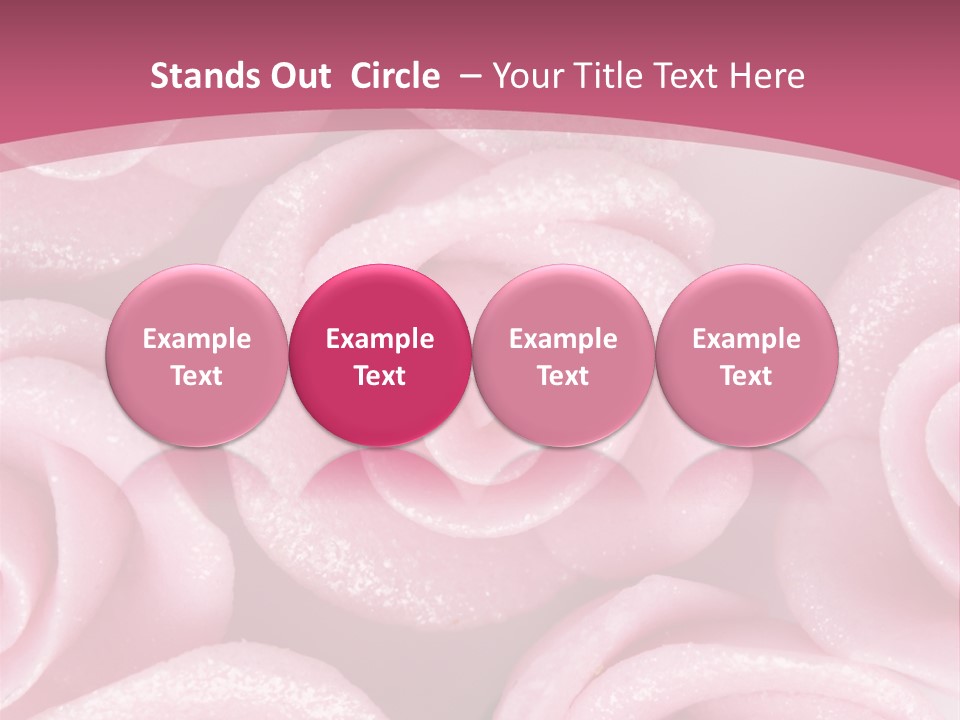 Roses Cake PowerPoint Template