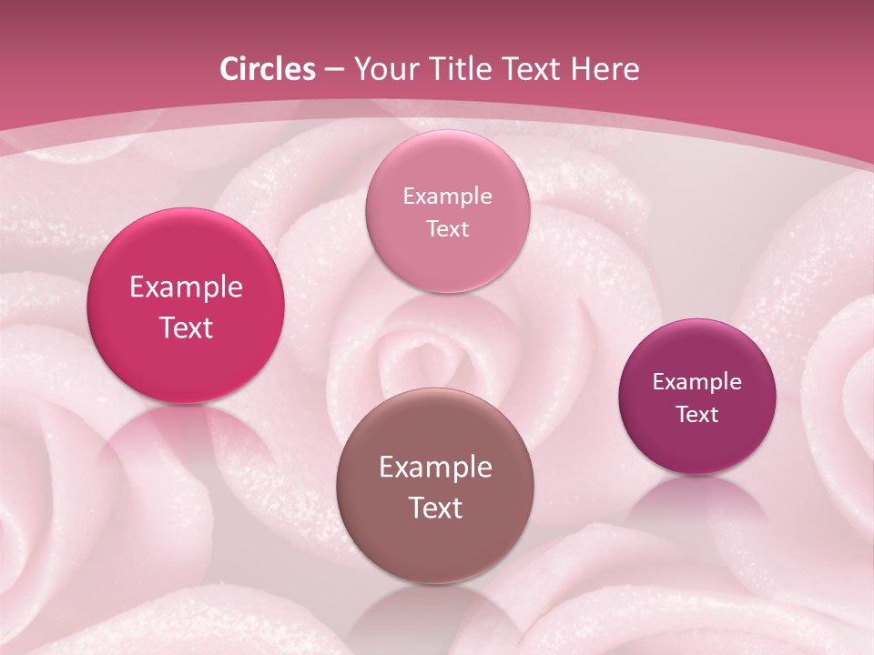 Roses Cake PowerPoint Template