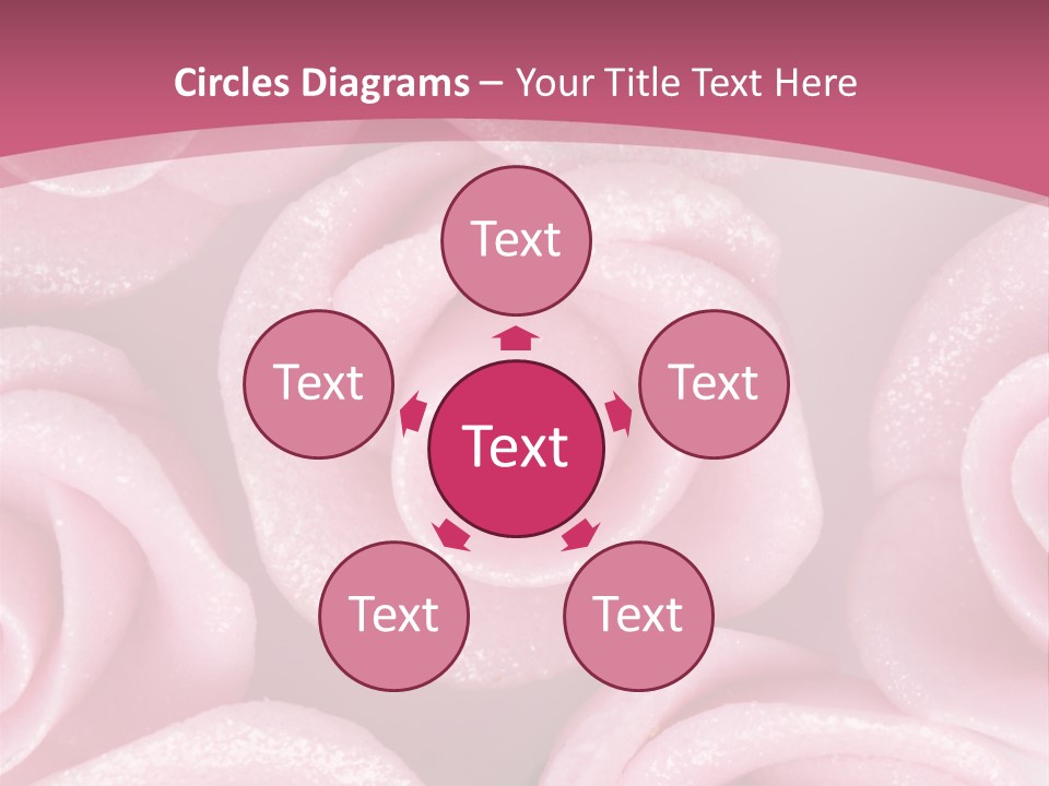 Roses Cake PowerPoint Template