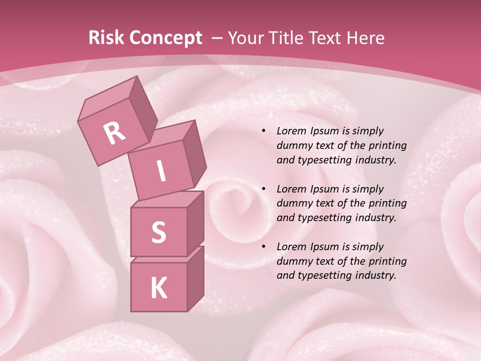 Roses Cake PowerPoint Template