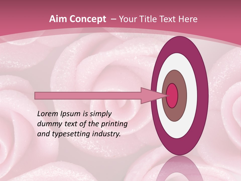 Roses Cake PowerPoint Template