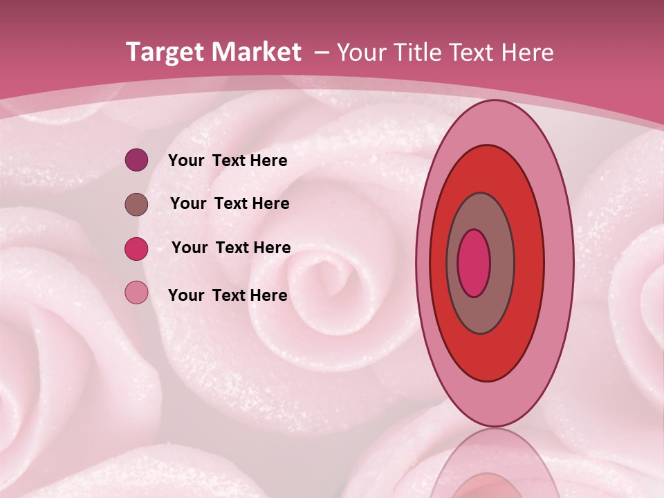 Roses Cake PowerPoint Template
