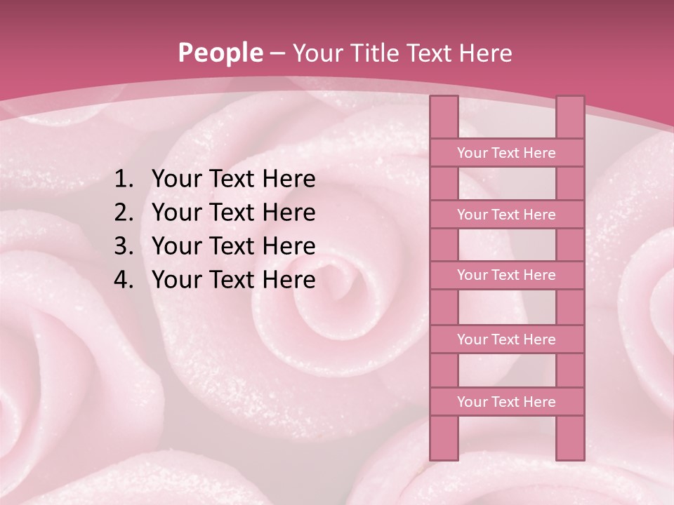 Roses Cake PowerPoint Template