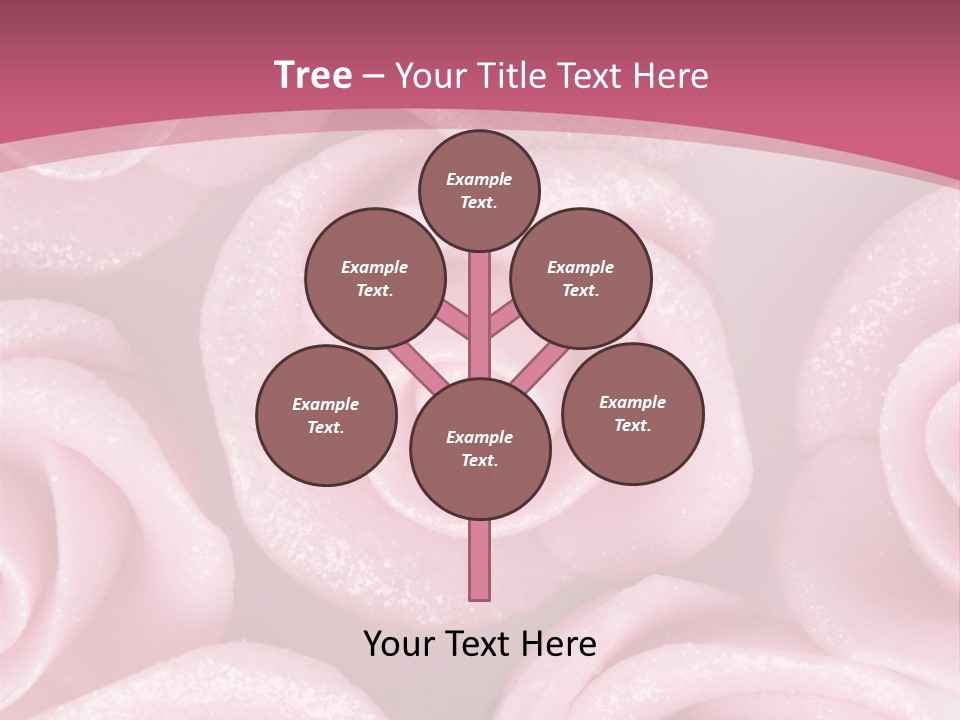 Roses Cake PowerPoint Template