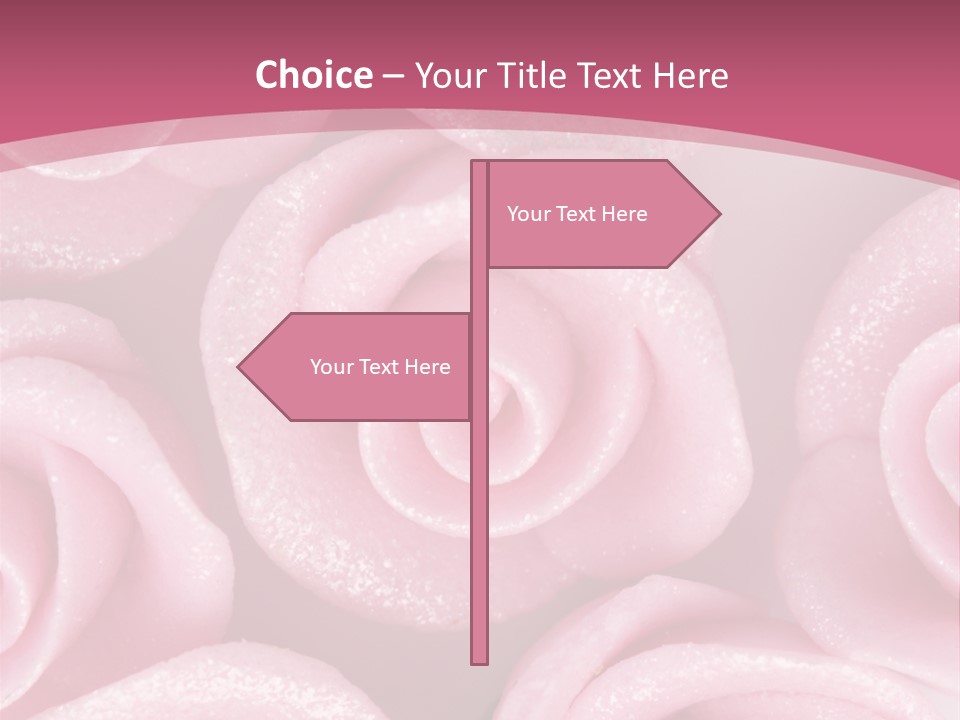 Roses Cake PowerPoint Template