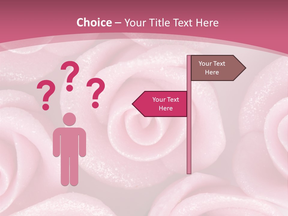 Roses Cake PowerPoint Template