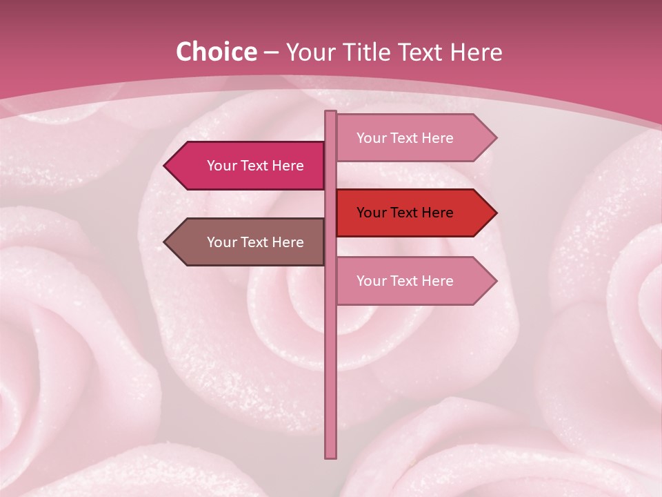 Roses Cake PowerPoint Template