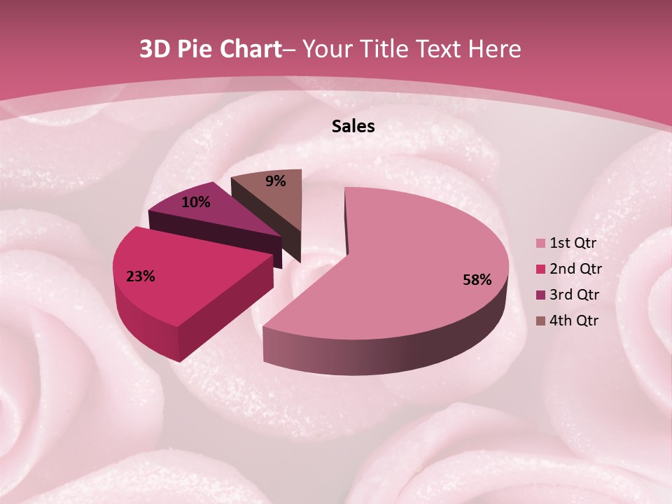 Roses Cake PowerPoint Template