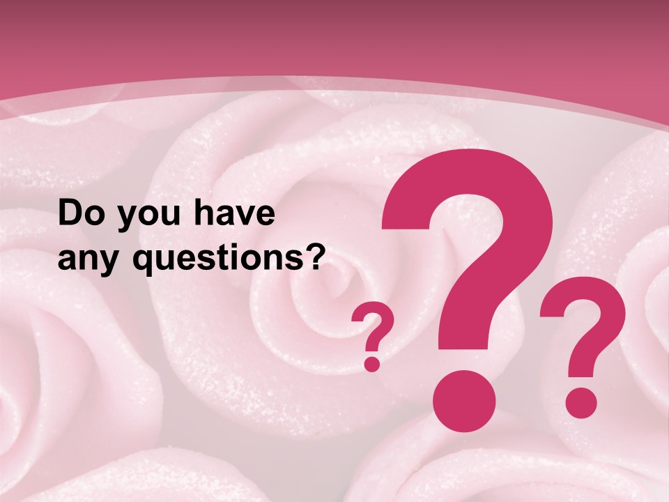 Roses Cake PowerPoint Template