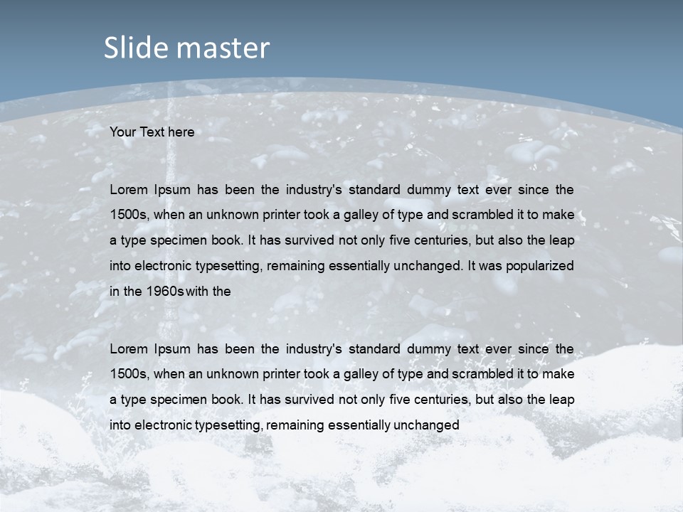 Fantasy Snowy Forest PowerPoint Template