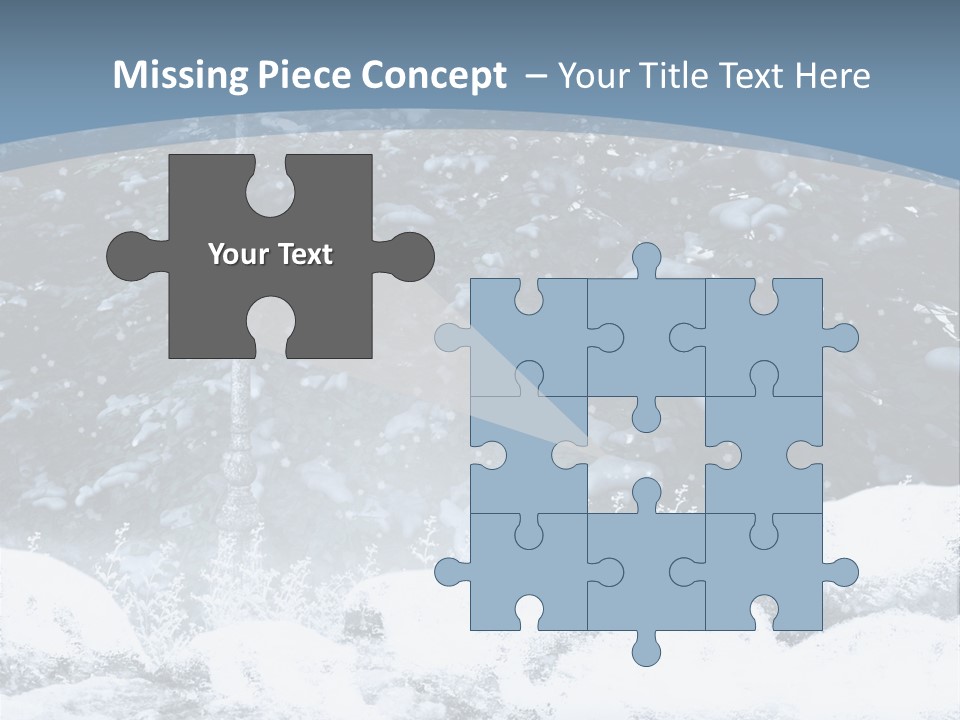 Fantasy Snowy Forest PowerPoint Template