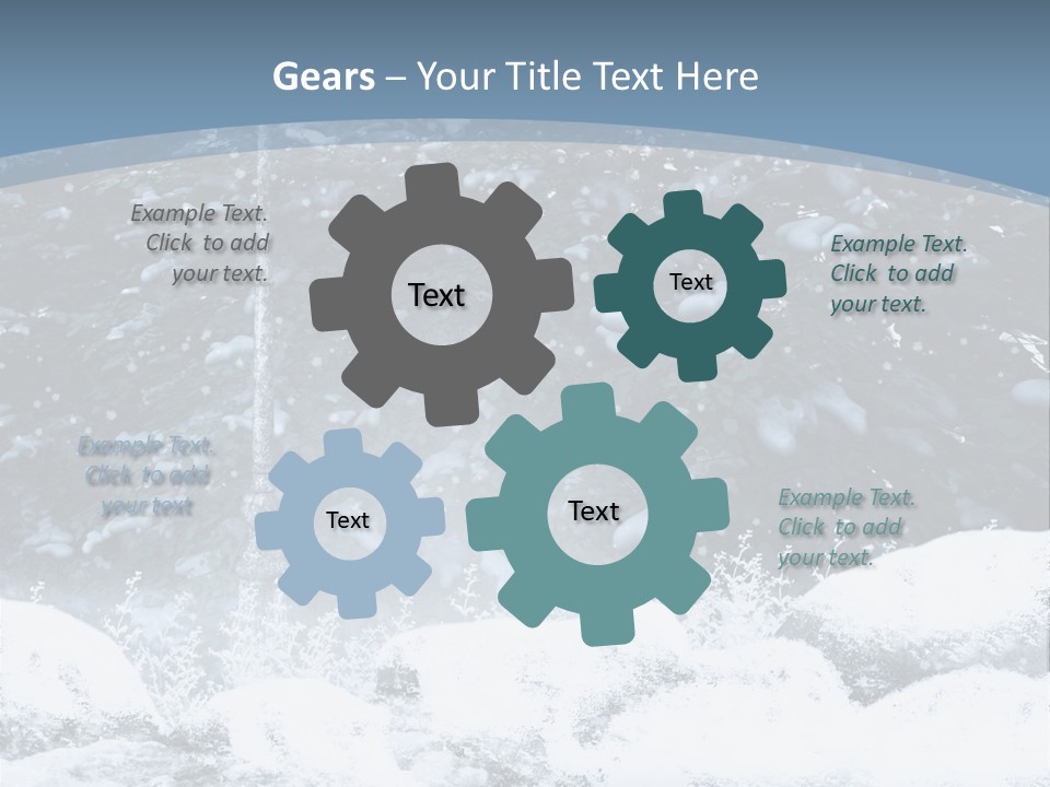 Fantasy Snowy Forest PowerPoint Template
