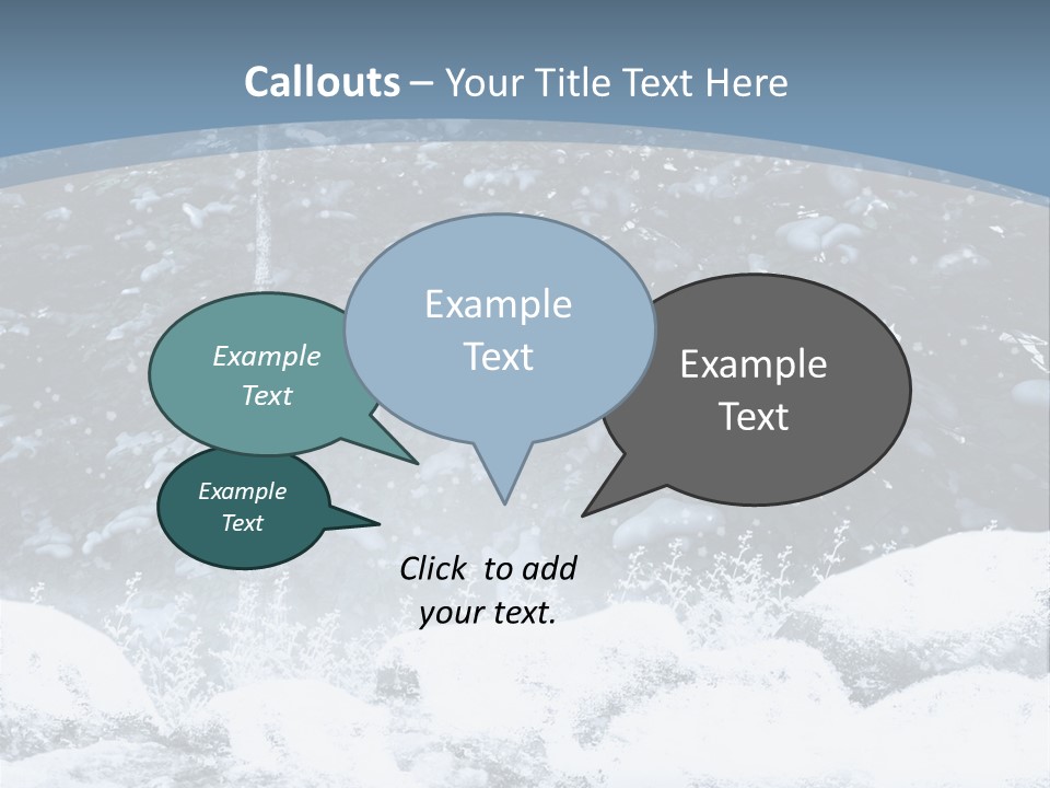 Fantasy Snowy Forest PowerPoint Template