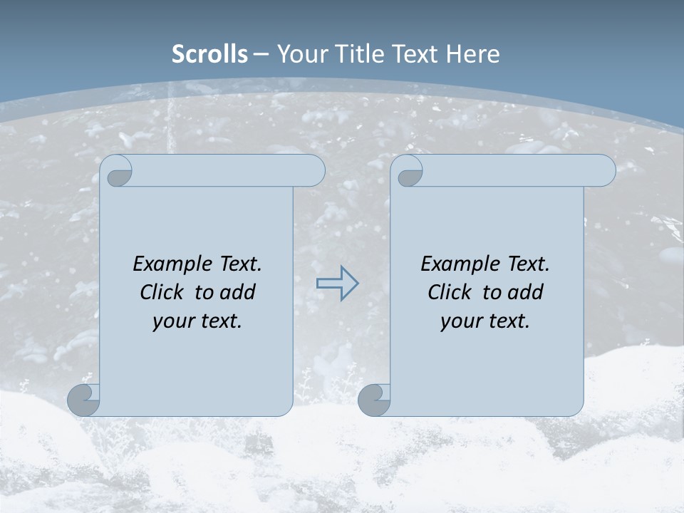 Fantasy Snowy Forest PowerPoint Template