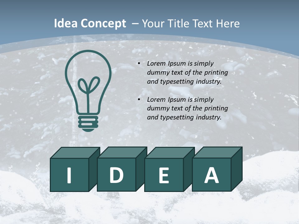 Fantasy Snowy Forest PowerPoint Template