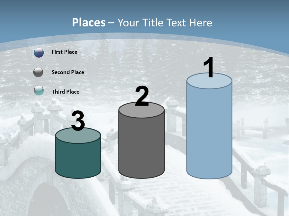 Winter Bridge PowerPoint Template