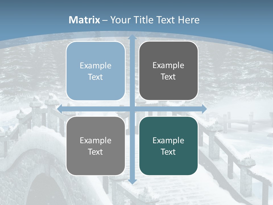 Winter Bridge PowerPoint Template