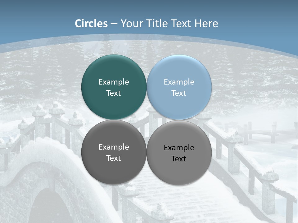 Winter Bridge PowerPoint Template