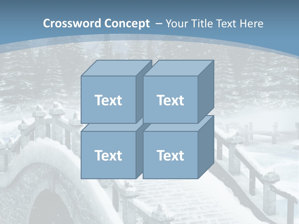 Winter Bridge PowerPoint Template