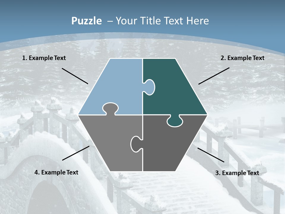 Winter Bridge PowerPoint Template