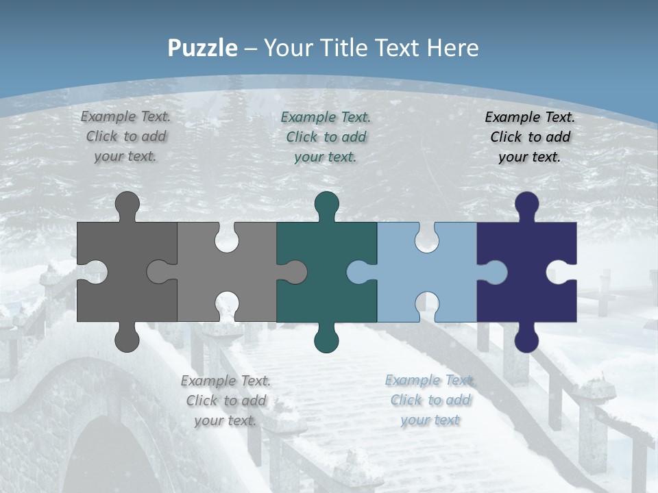 Winter Bridge PowerPoint Template