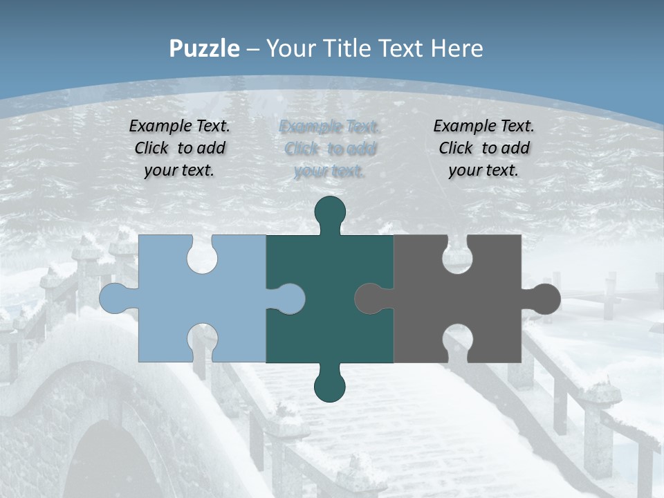 Winter Bridge PowerPoint Template