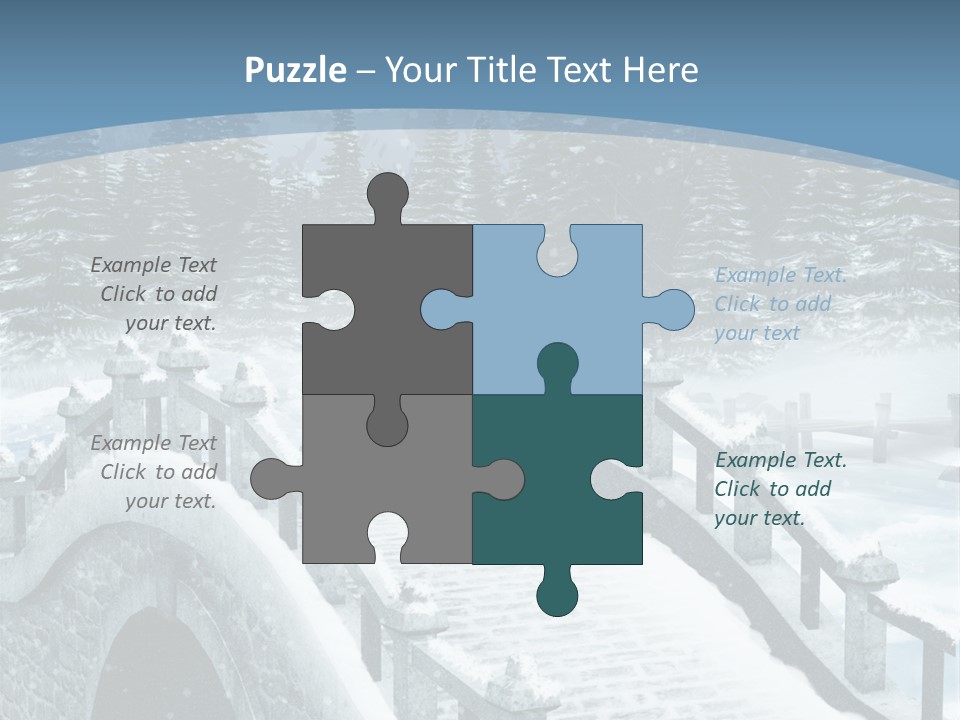 Winter Bridge PowerPoint Template