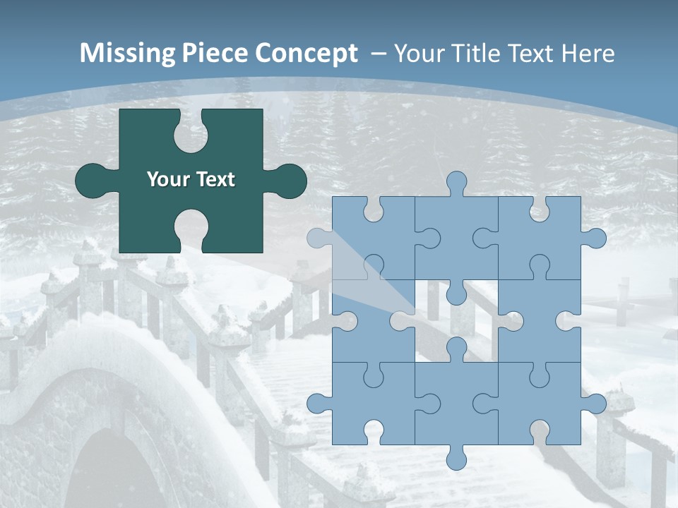 Winter Bridge PowerPoint Template