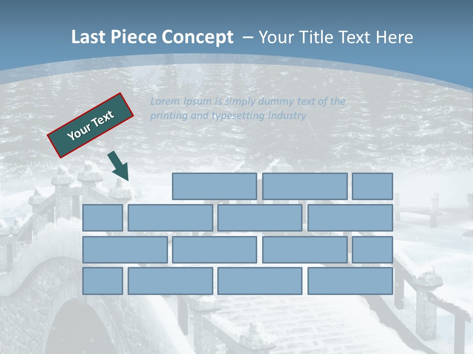 Winter Bridge PowerPoint Template