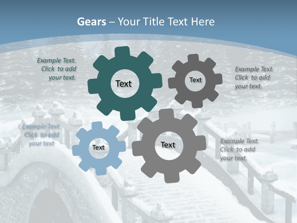 Winter Bridge PowerPoint Template