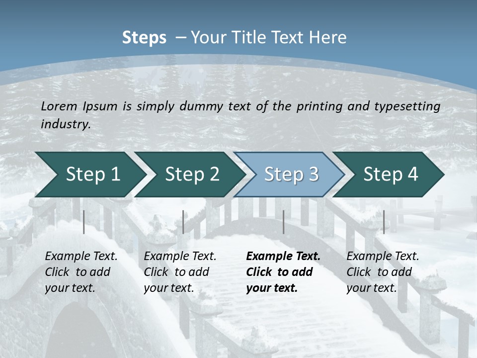 Winter Bridge PowerPoint Template