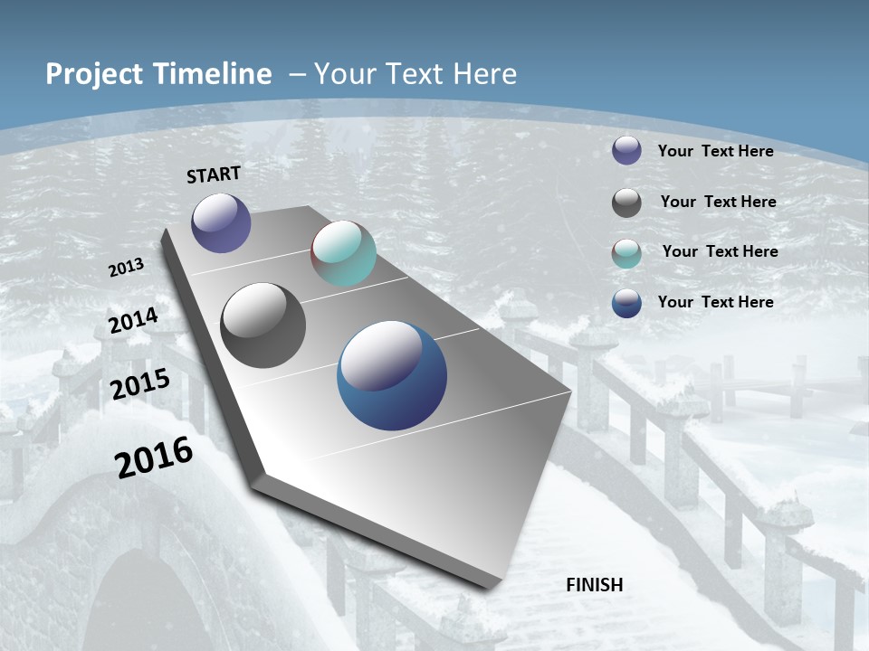 Winter Bridge PowerPoint Template