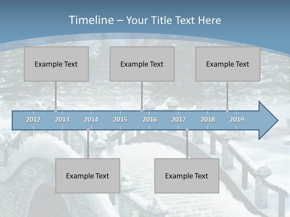 Winter Bridge PowerPoint Template