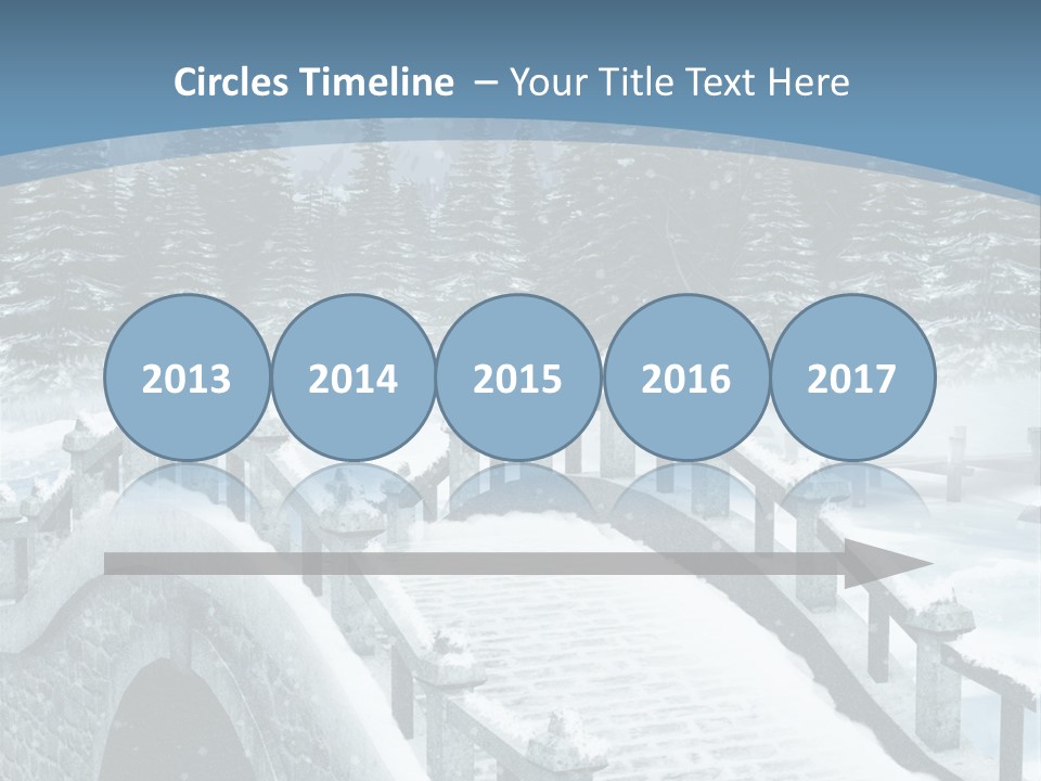 Winter Bridge PowerPoint Template