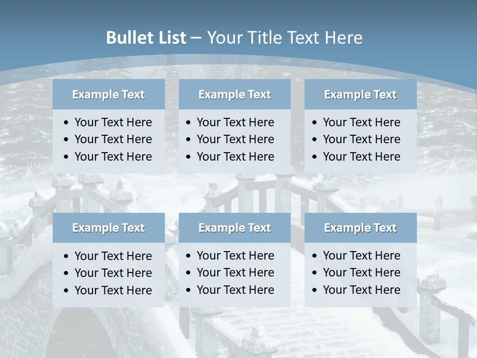 Winter Bridge PowerPoint Template