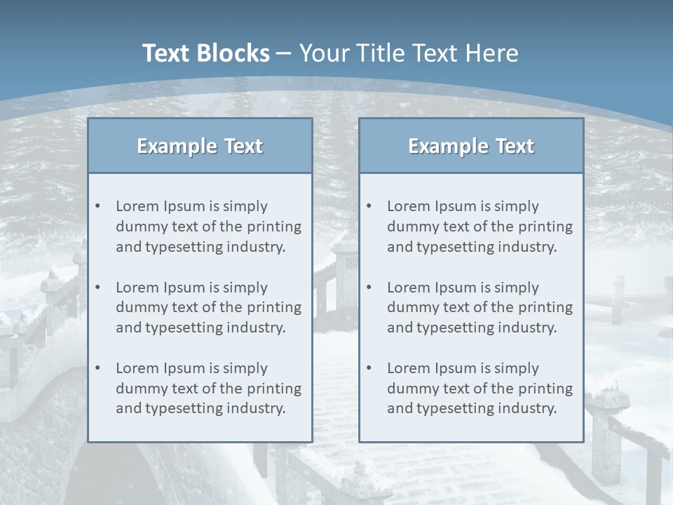 Winter Bridge PowerPoint Template