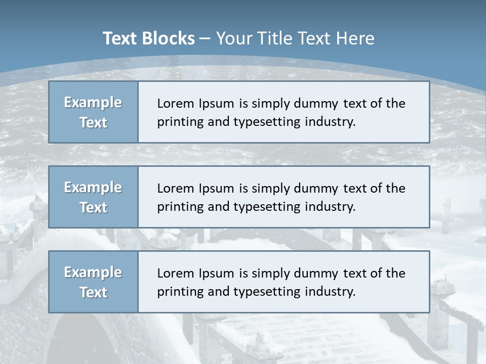 Winter Bridge PowerPoint Template