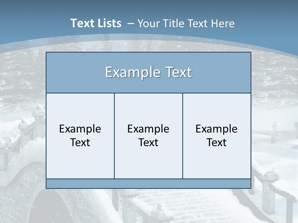 Winter Bridge PowerPoint Template