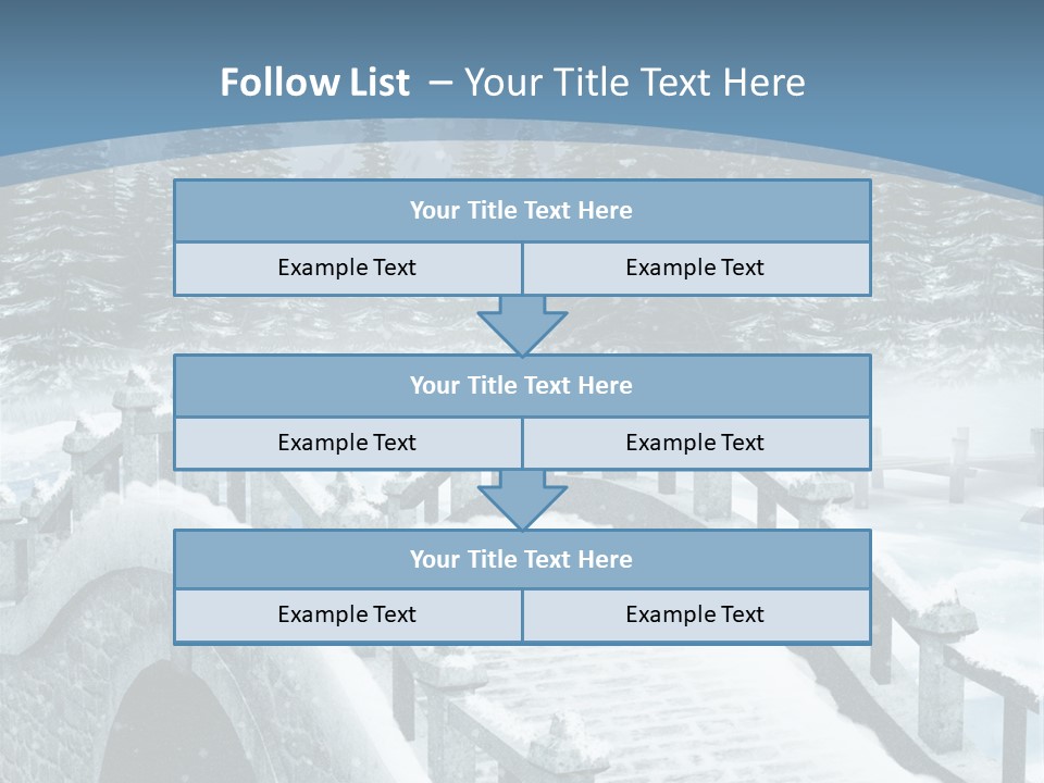 Winter Bridge PowerPoint Template