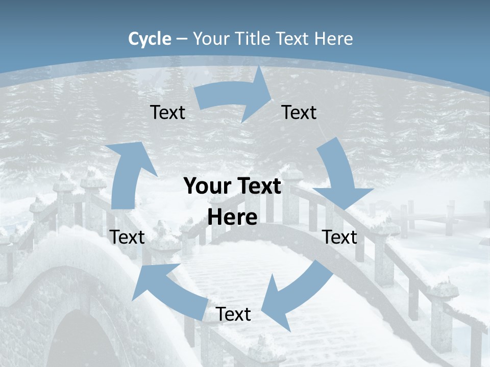Winter Bridge PowerPoint Template