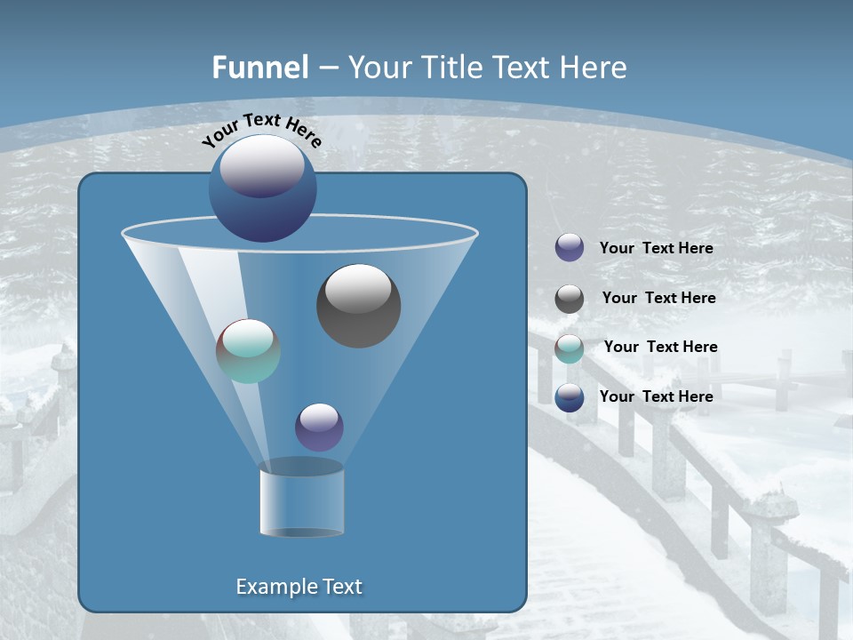 Winter Bridge PowerPoint Template