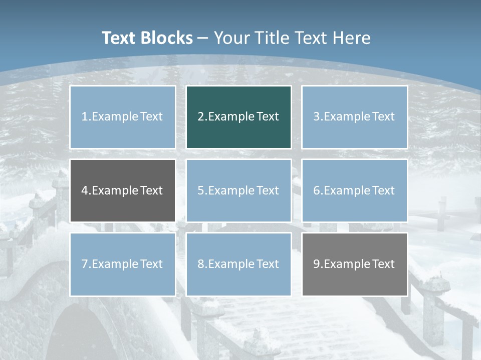 Winter Bridge PowerPoint Template