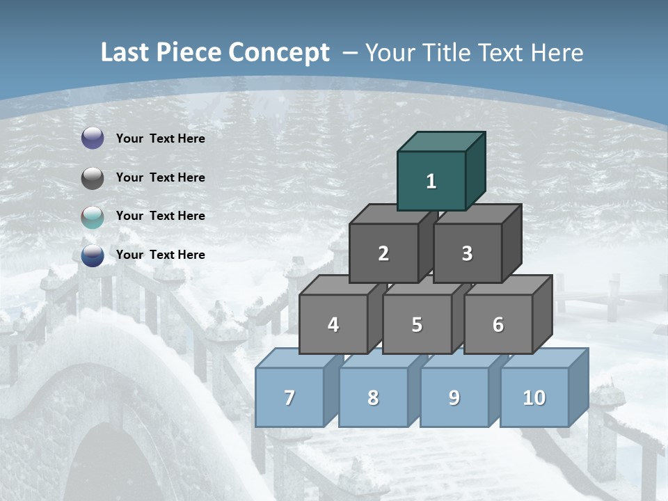 Winter Bridge PowerPoint Template