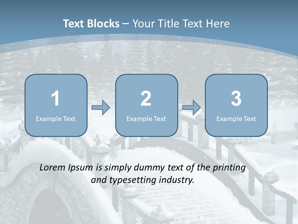 Winter Bridge PowerPoint Template