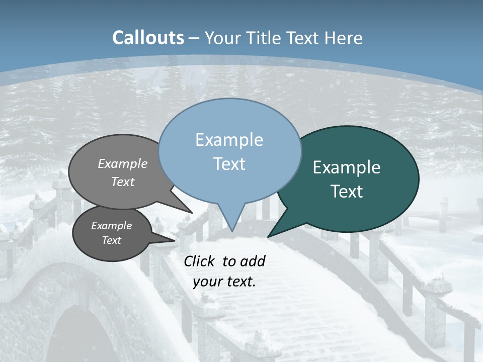Winter Bridge PowerPoint Template
